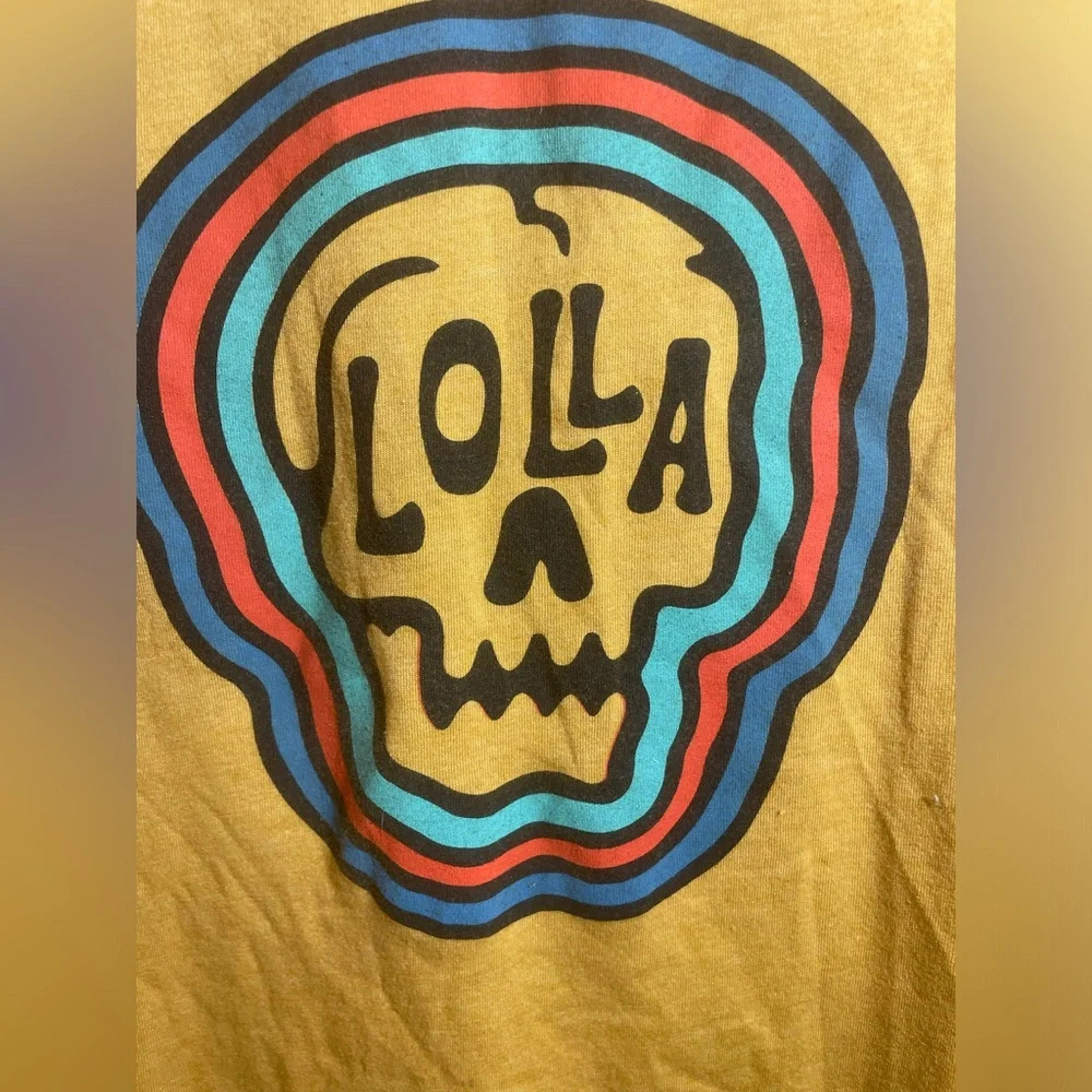 Lollapalooza 2021 Lineup Tank size S -Mustard - Picture 3 of 5